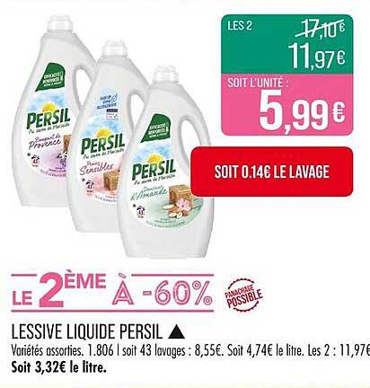 LESSIVE LIQUIDE PERSIL