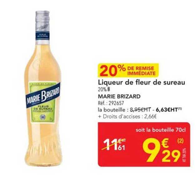 Liqueur de fleur de sureau 20% 8 MARIE BRIZARD