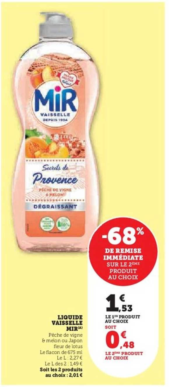LIQUIDE VAISSELLE MIR