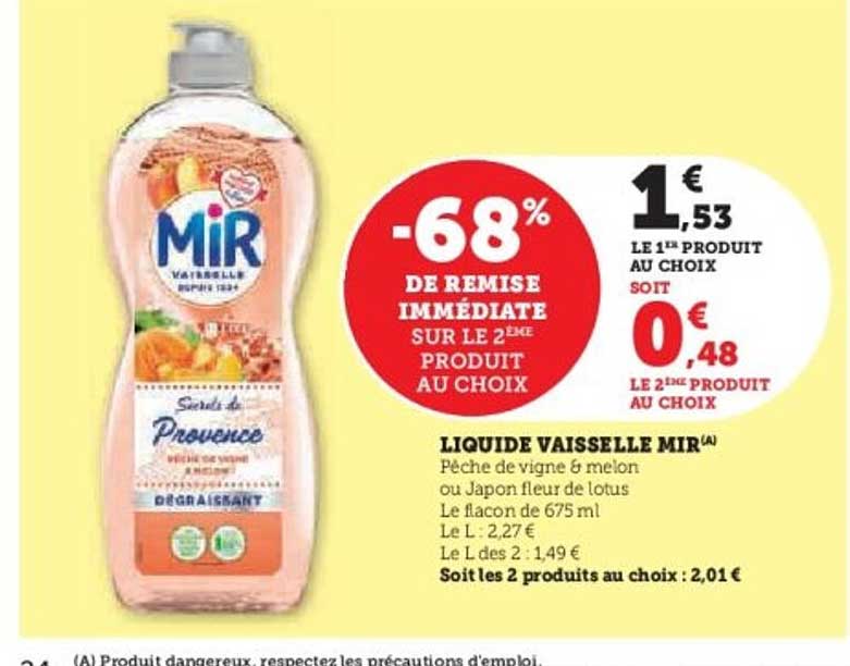 LIQUIDE VAISSELLE MIR