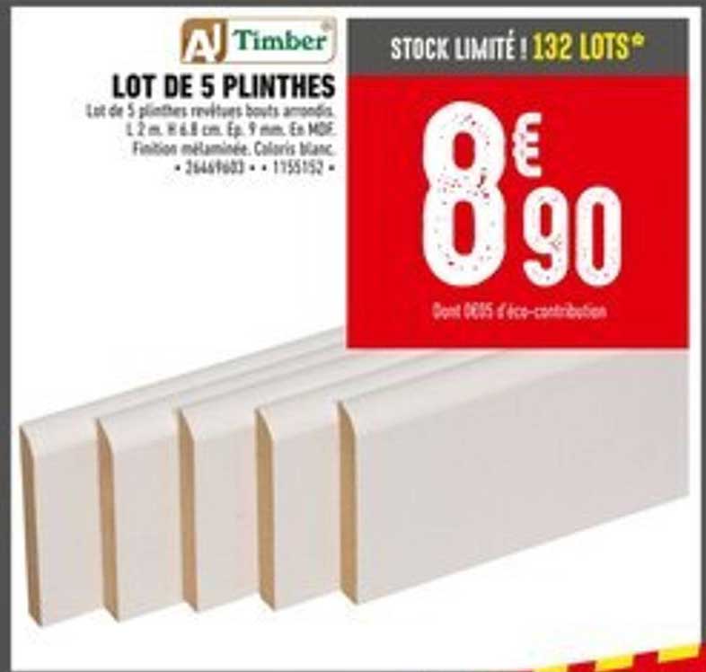 LOT DE 5 PLINTHES