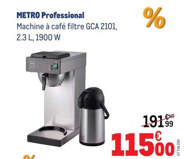 Machine à café filtre GCA 2101, 2.3 L, 1900 W