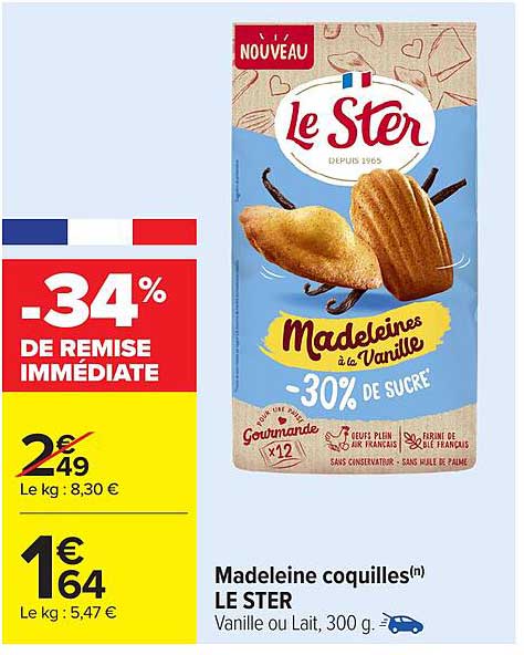 Madeleine coquilles(n) LE STER