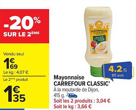 Mayonnaise CARREFOUR CLASSIC'