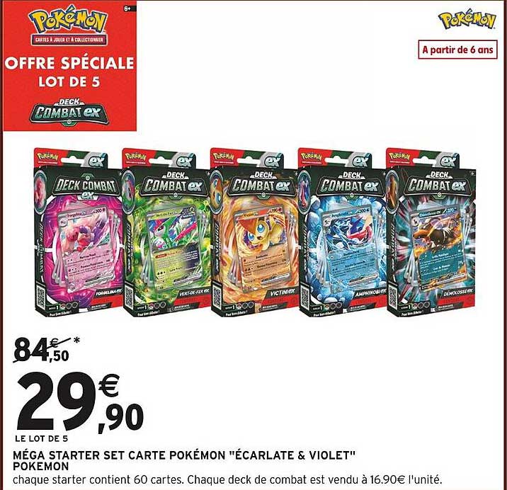MÉGA STARTER SET CARTE POKÉMON "ÉCARLATE & VIOLET"