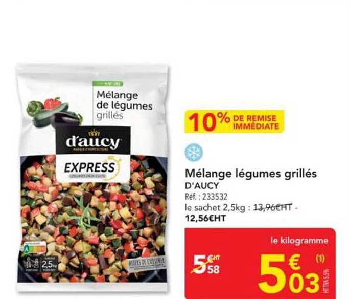 Mélange légumes grillés D’AUCY