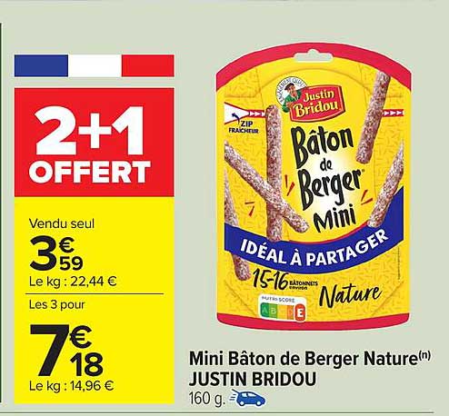 Mini Bâton de Berger Nature(n) JUSTIN BRIDOU