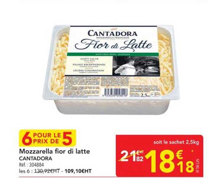 Mozzarella fior di latte CANTADORA