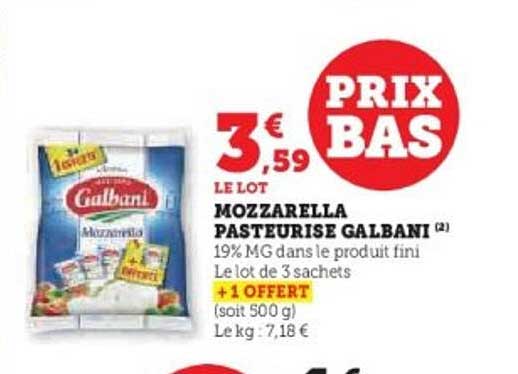 Mozzarella Pasteurisée Galbani (2)