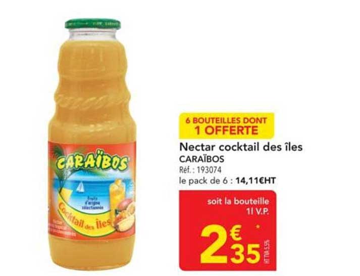 Nectar cocktail des îles CARAÏBOS
