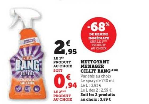 NETTOYANT MENAGER CILIT BANG
