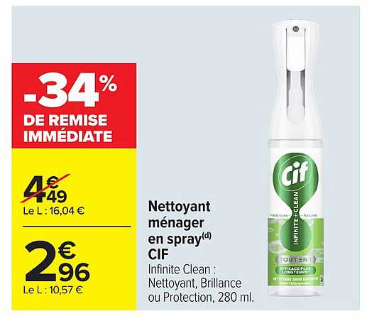 Nettoyant ménager en spray CIF