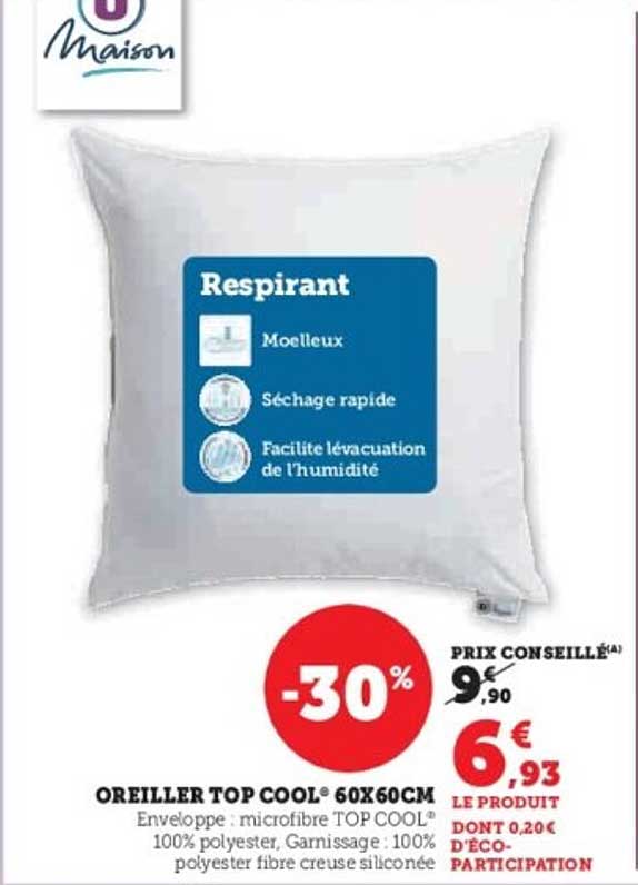 OREILLER TOP COOL® 60X60CM