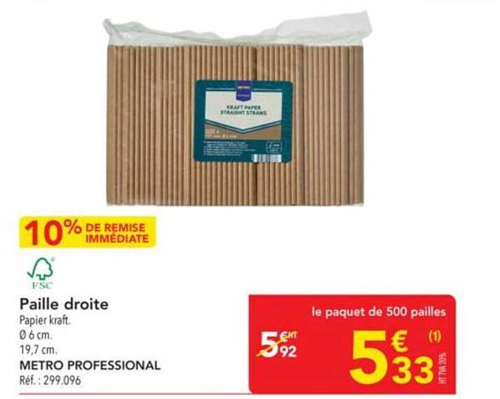 Paille droite