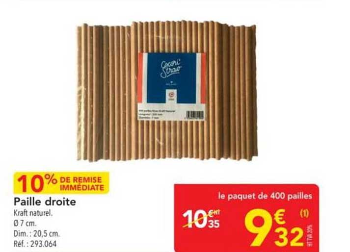 Paille droite