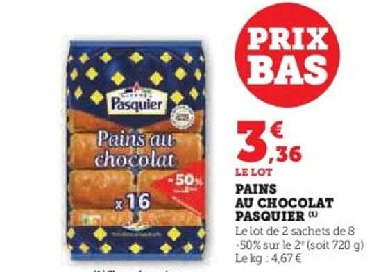 PAINS AU CHOCOLAT PASQUIER