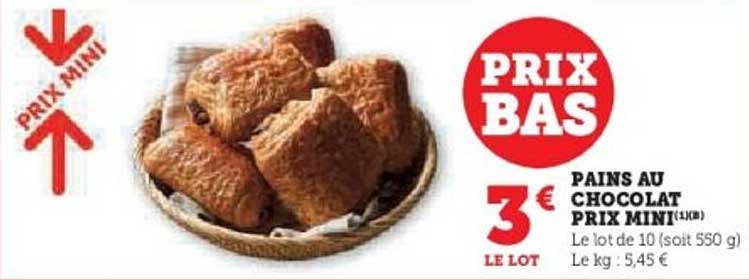 PAINS AU CHOCOLAT PRIX MINI
