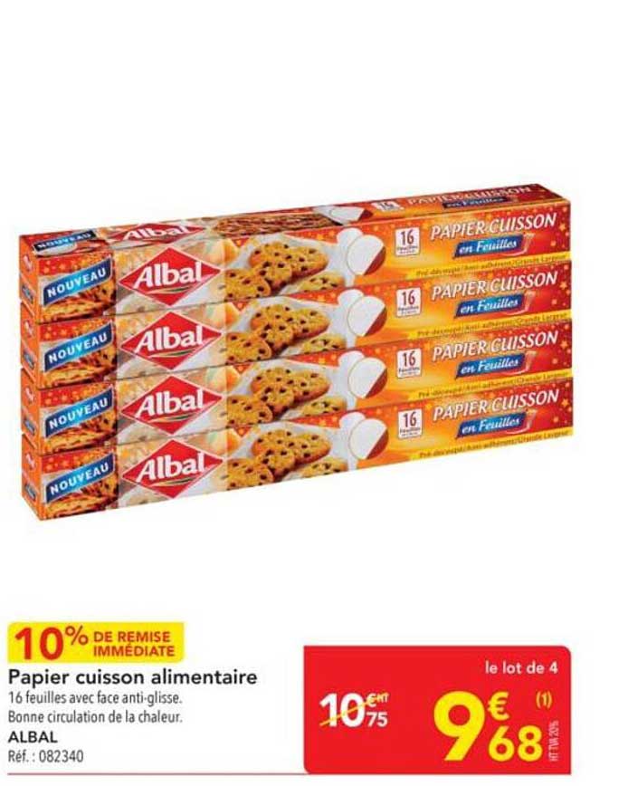 Papier cuisson alimentaire