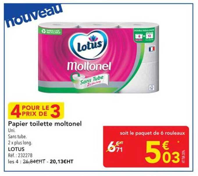 Papier toilette moltonel