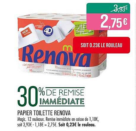 PAPIER TOILETTE RENOVA