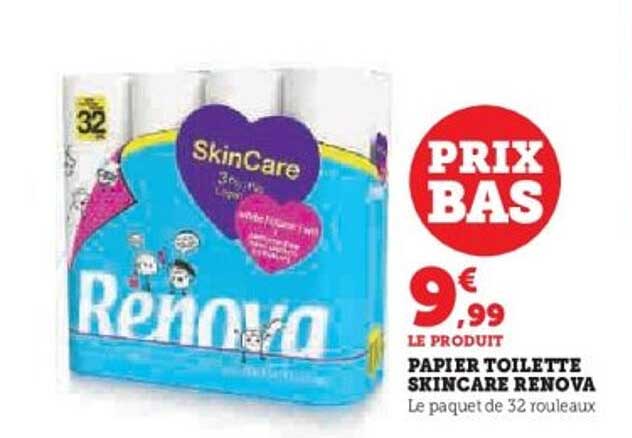 PAPIER TOILETTE SKINCARE RENOVA