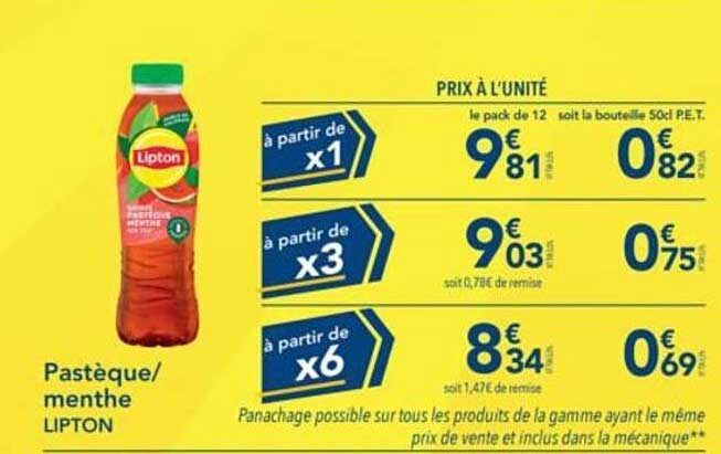 Pastèque/menthe LIPTON