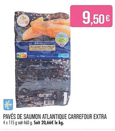Pavés de Saumon Atlantique Carrefour Extra
