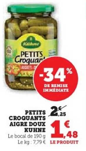 PETITS CROQUANTS AIGRE DOUX KUHNE