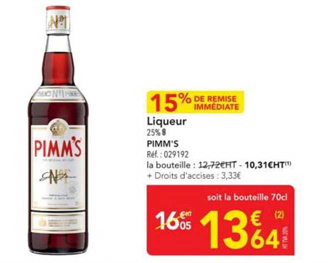 PIMM'S - Liqueur 25% 8