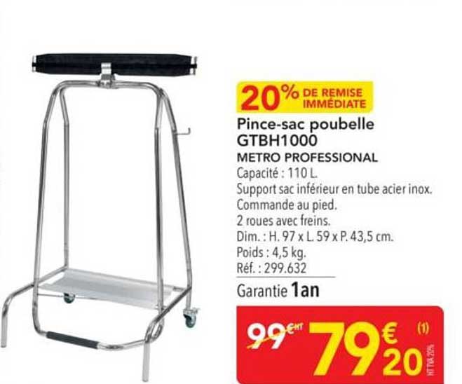 Pince-sac poubelle GTBH1000