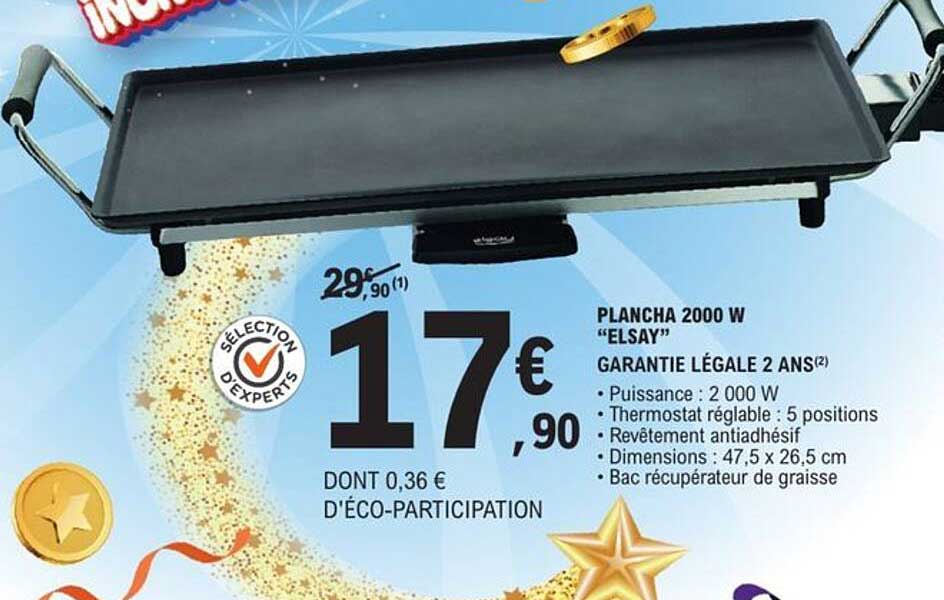 PLANCHA 2000 W "ELSAY"