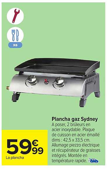 Plancha gaz Sydney