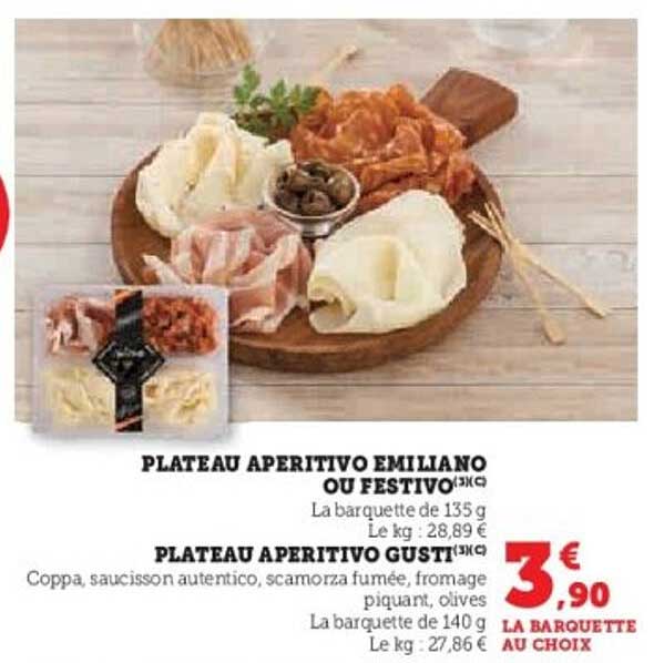 PLATEAU APERITIVO EMILIANO OU FESTIVO