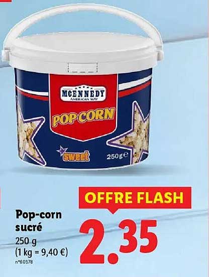 Pop-corn sucré