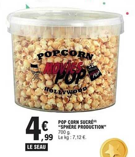 POP CORN SUCRÉ "SPHÈRE PRODUCTION"