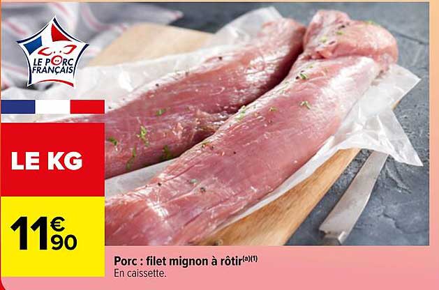 Porc : filet mignon à rôtir