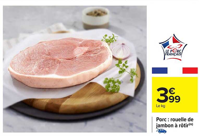 Porc : rouelle de jambon à rôtir
