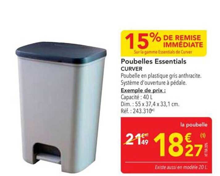 Poubelles Essentials CURVER