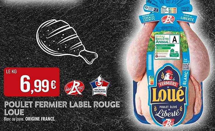 POULET FERMIER LABEL ROUGE LOUE