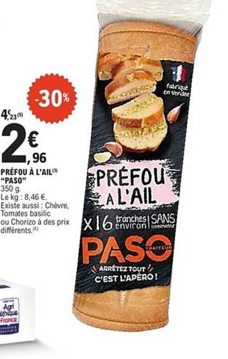 PRÉFOU À L'AIL "PASO"