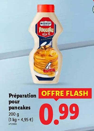 Préparation pour pancakes