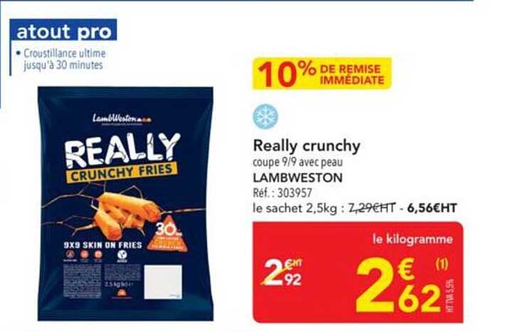 Really crunchy