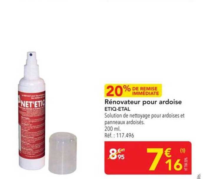 Rénovateur pour ardoise