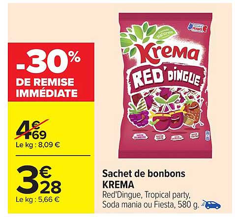 Sachet de bonbons KREMA