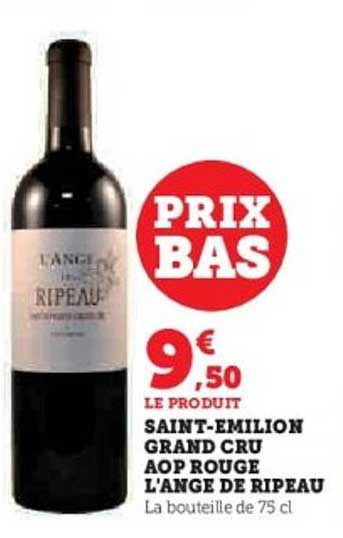 SAINT-EMILION GRAND CRU AOP ROUGE L'ANGE DE RIPEAU