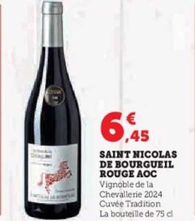 SAINT NICOLAS DE BOURGUEIL ROUGE AOC