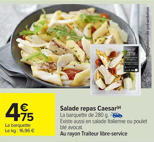 Salade repas Caesar