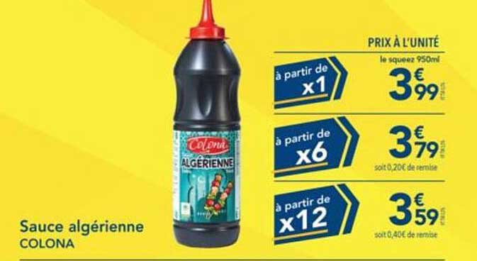 Sauce algérienne COLONA