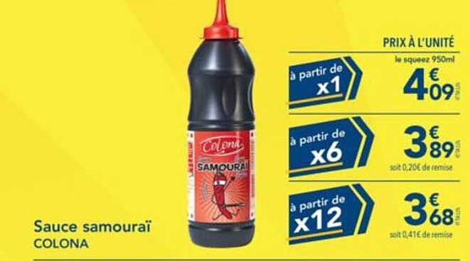 Sauce samouraï COLONA