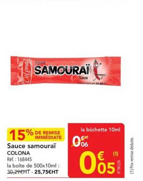 Sauce samouraï COLONA